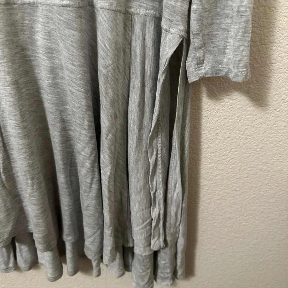Free‎ People FP Beach Milky Way Top Grey Sz XS Slit Sides